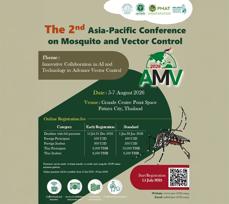 The 2nd Asia-Pacific Conference on Mosquito and Vector Control Ihe 2nd Asia-Pacific Conference on Mosquito and Vector Control