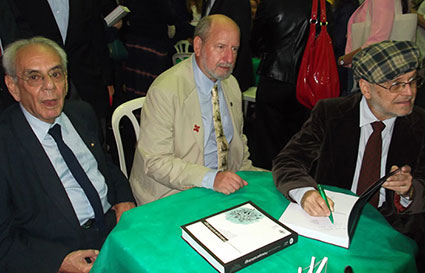 Doctors Luiz Fernando Ferreira, Karl Reinhard and Adauto Araújo (the book Editors) at the book launch at the Oswaldo Cruz Foundation, Rio de Janeiro